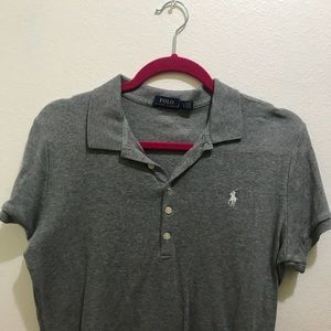 Gray T-shirt Polo